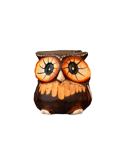 Carved Owl Paper Holder